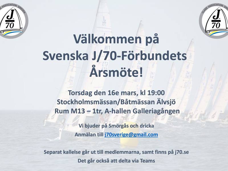 Årsmöte Svenska J/70-Förbundet 2023
