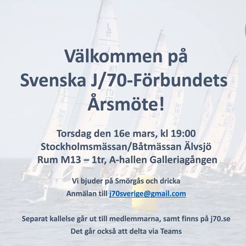 Årsmöte Svenska J/70-Förbundet 2023